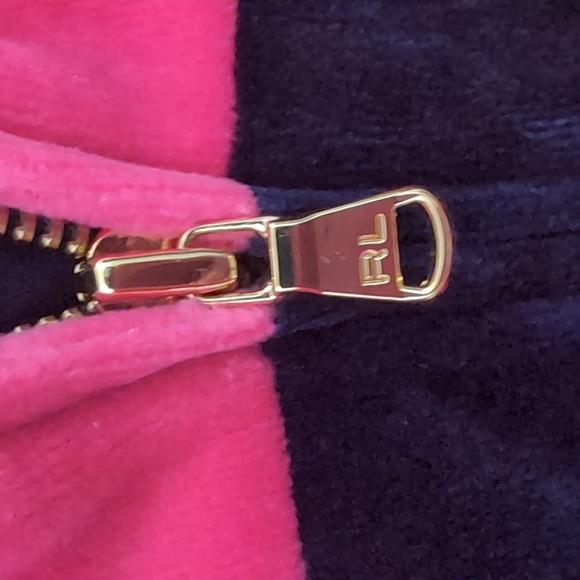 Ralph Lauren Kids Hoodie with Pink and Black Stripes - Picture 8 of 8